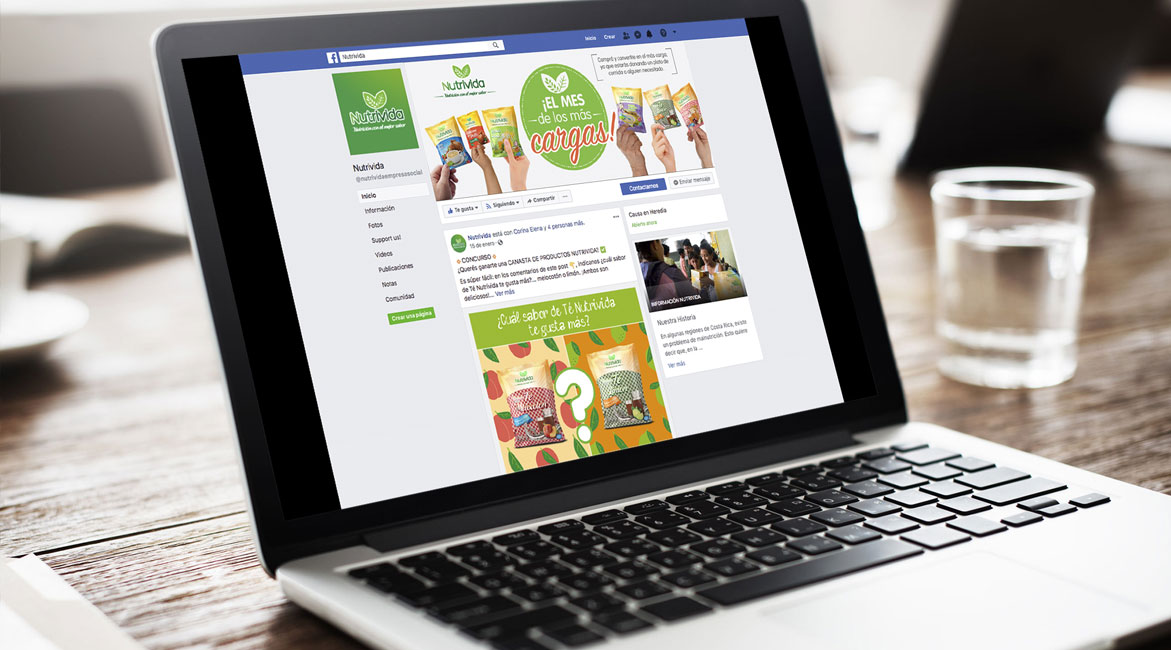 Nutrivida - Manejo y desarrollo de estrategia para facebook